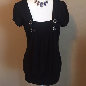 Heart & Soul black top with button details